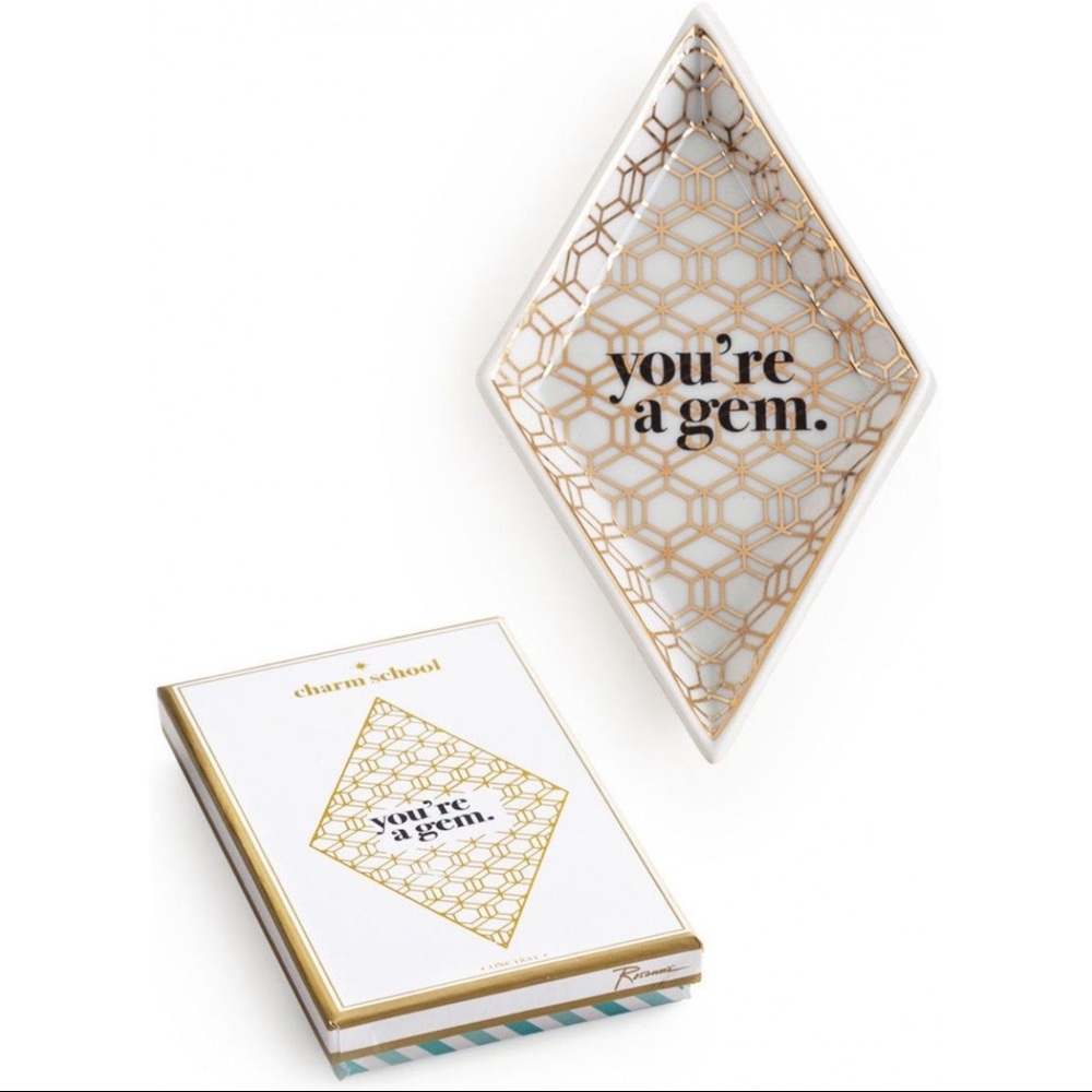 Rosanna Charm School You're A Gem Trinket Tray (New)
